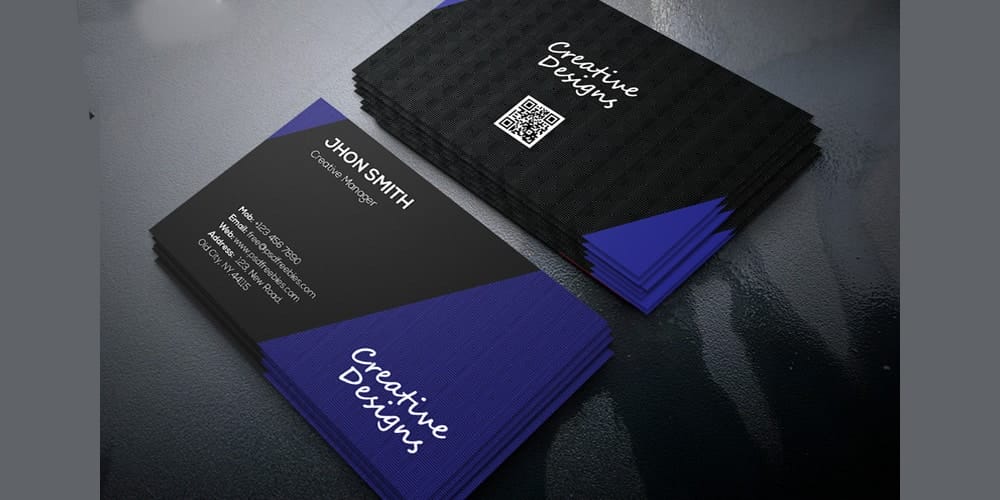 Creative Company Business Card Template PSD