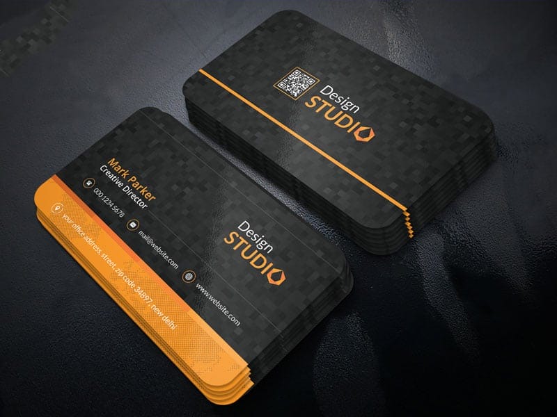 Creative Studio Business Card Template PSD