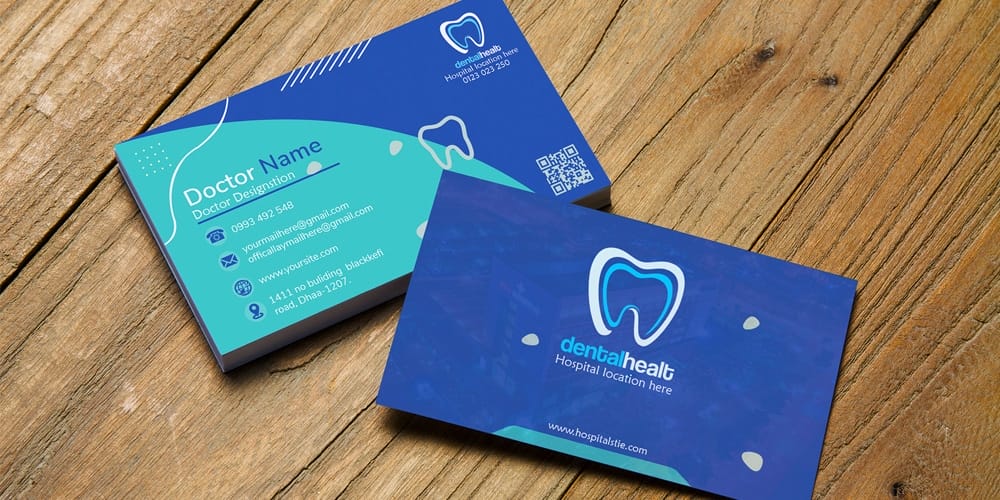 Dentist Business Card Design PSD