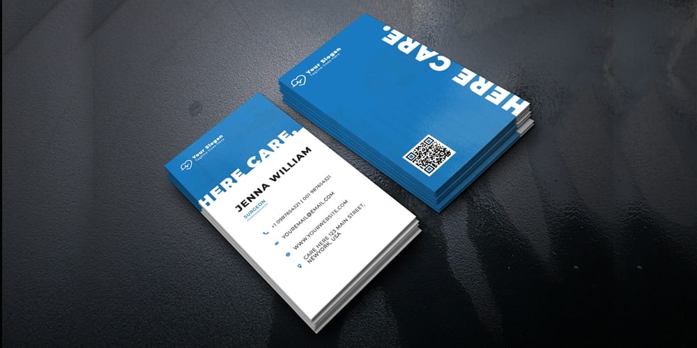 Doctor Business Card Template PSD