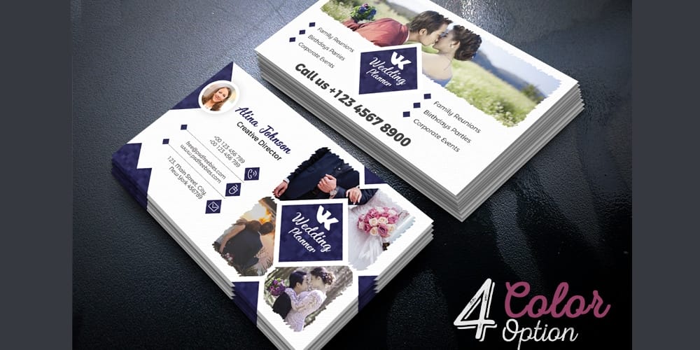 Event Planner Business Card PSD
