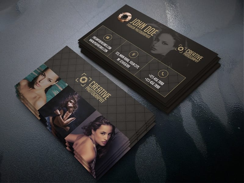  Fashion Photographer Business Card Template PSD