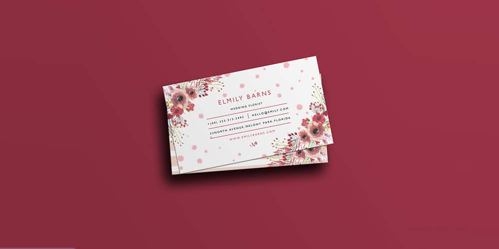 Florist Business Card Template PSD