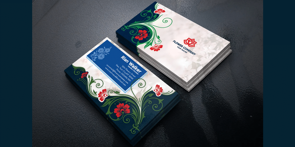 Flower Company Business Card