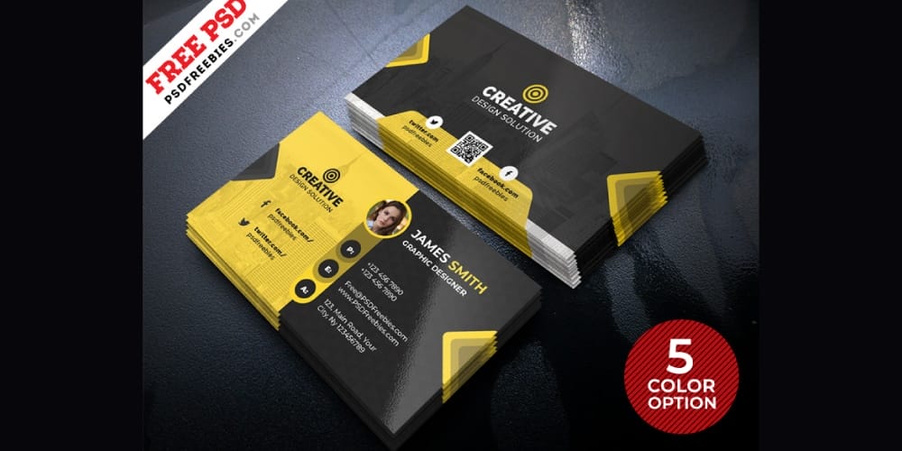 Free Business Card Design Templates PSD
