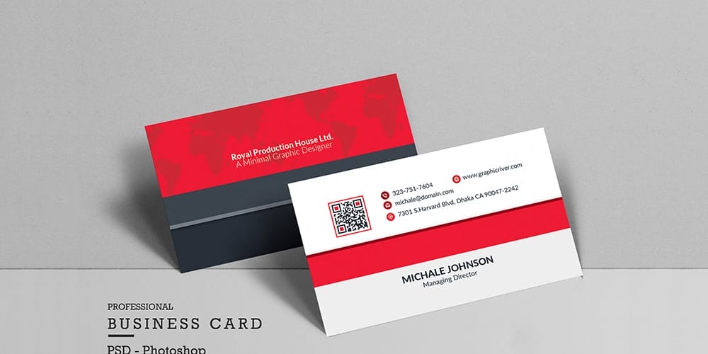 Free Clean Business Card PSD