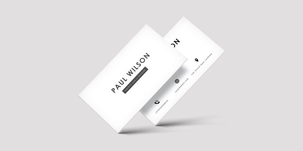 Free Clean Business Card Template PSD