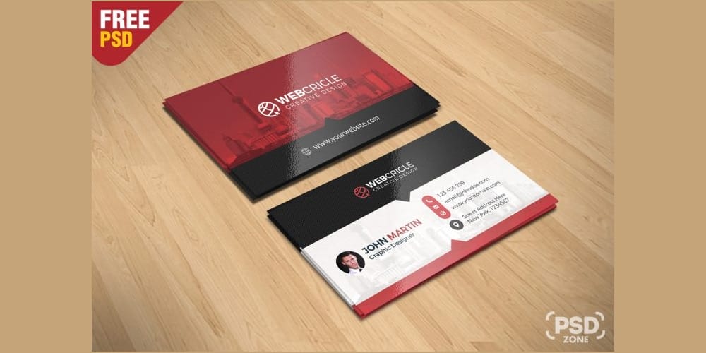 Free Corporate Business Card PSD