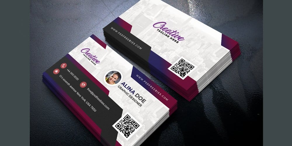 Free Modern Business Card PSD