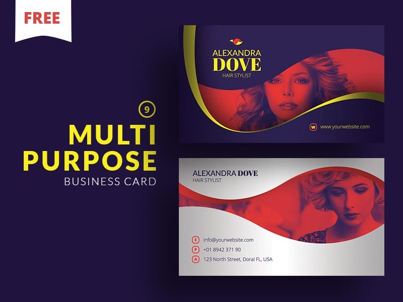 Free Multipurpose Business Card PSD
