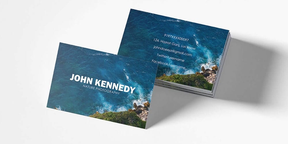 Free Nature Business Card Template PSD