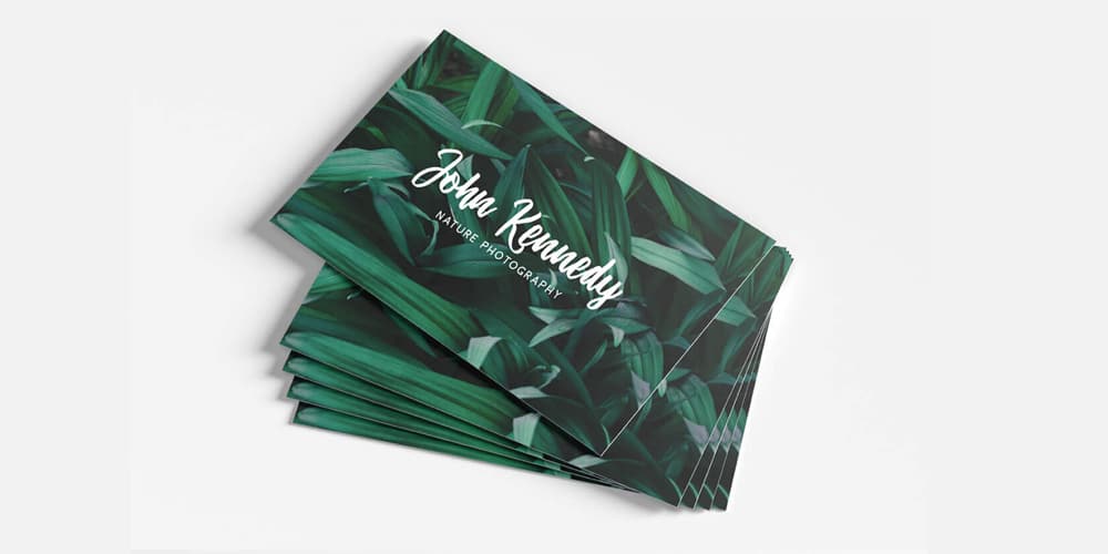 Free Nature Photography Business Card PSD