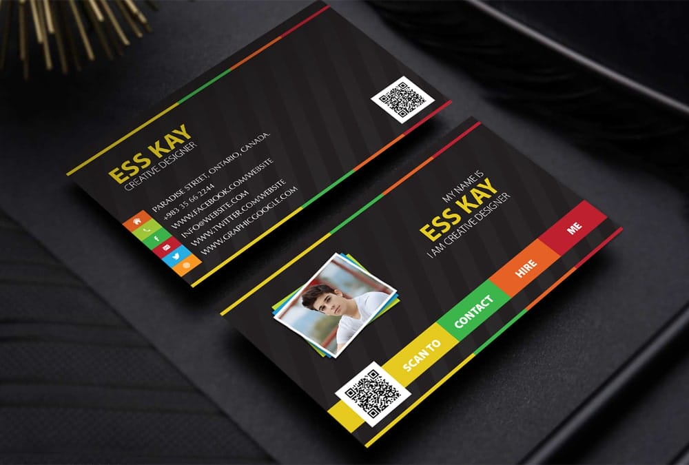 Free Personal Business Card Template PSD