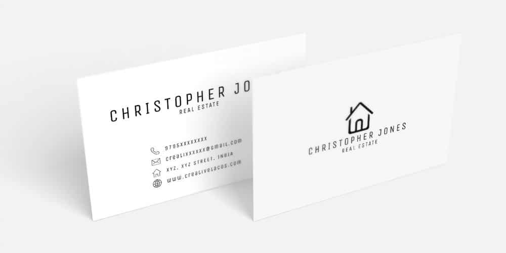 Free Real Estate Minimal Business Card