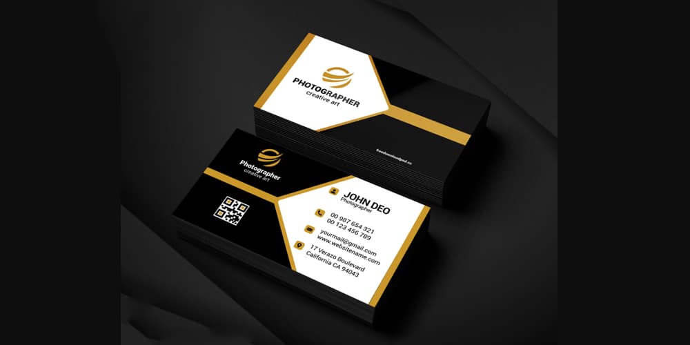 Free Sample Photography Business Card PSD