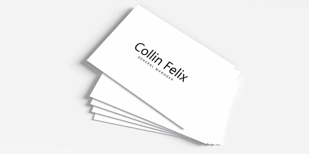 Free Simple Individual Business Card Template PSD