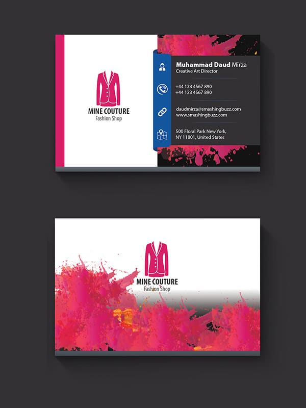 Free Stylish Business Card PSD 