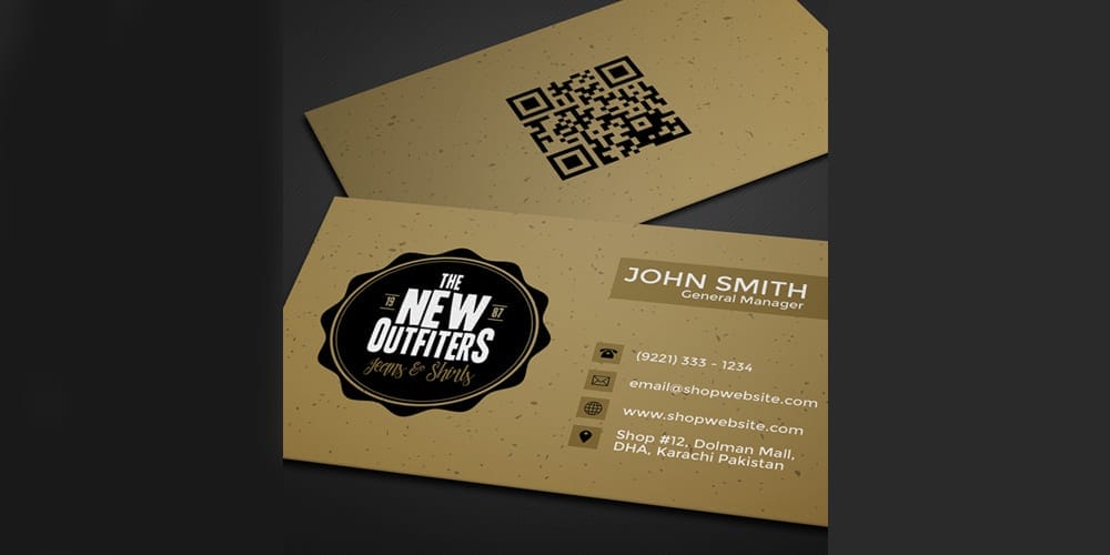 Free Vintage Business Card Template PSD