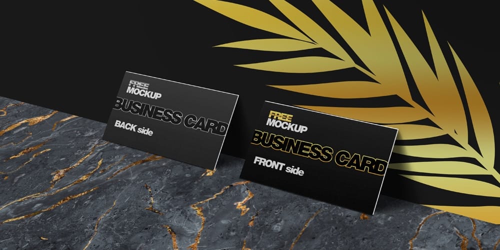 Hi-Res Business Card Mockup PSD