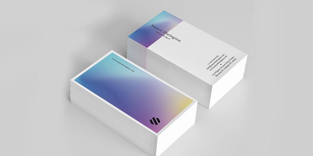 Holo Business Card Template PSD