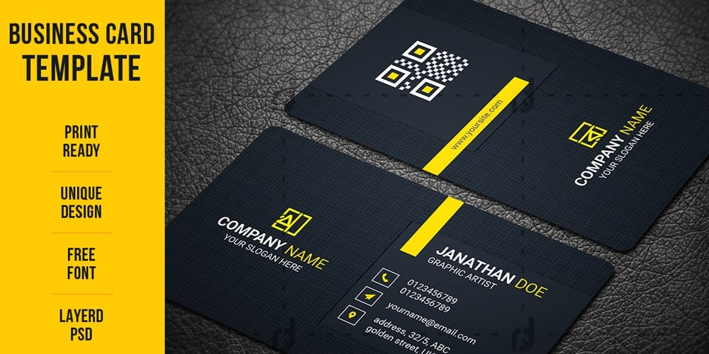 Minimal Style Business Card Corporate Template