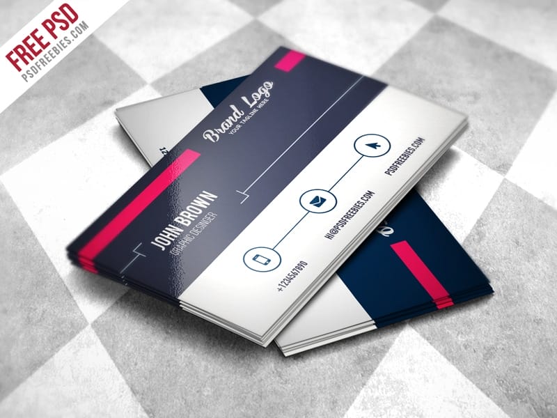 Modern Business card Design Template PSD