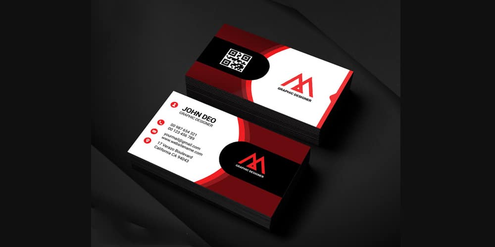 Modern Graphic Designer Business Card PSD