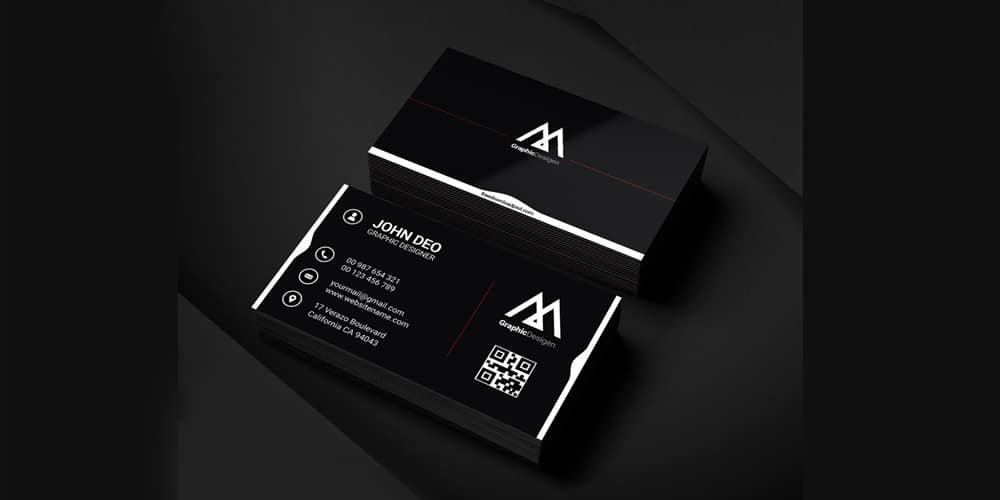 Personal Graphic Designer Business Card PSD