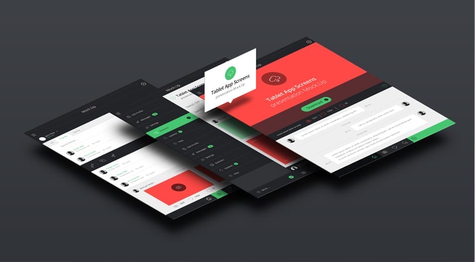 Perspective Tablet Mock-Up