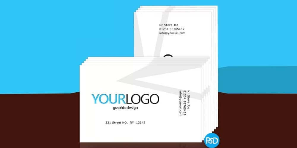 Print Business Card Template PSD