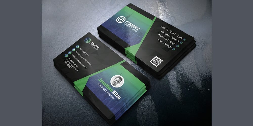 Professional Business Card Design Template PSD