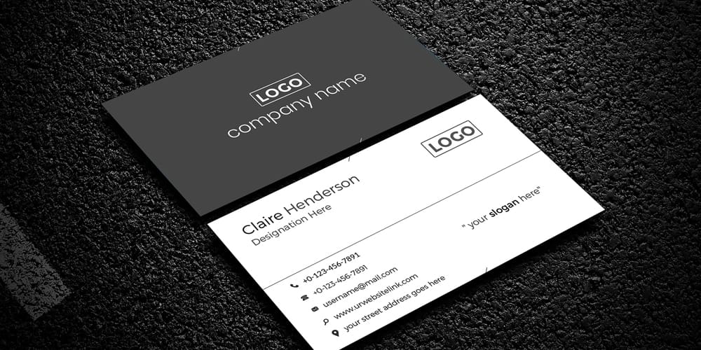 Professional Business Card Template PSD
