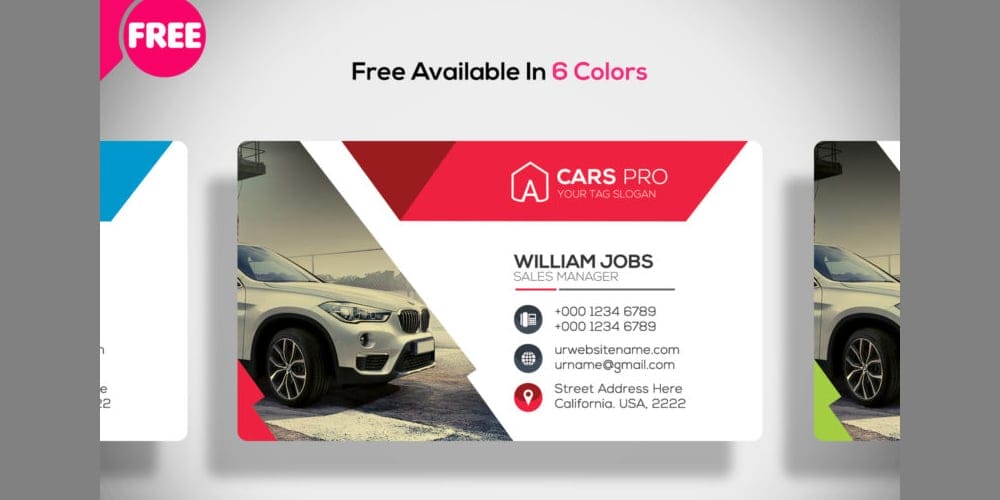 Salesmans Business Cards PSD