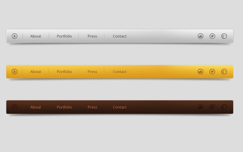 80+ Free Website Menu Navigation PSD Elements » CSS Author