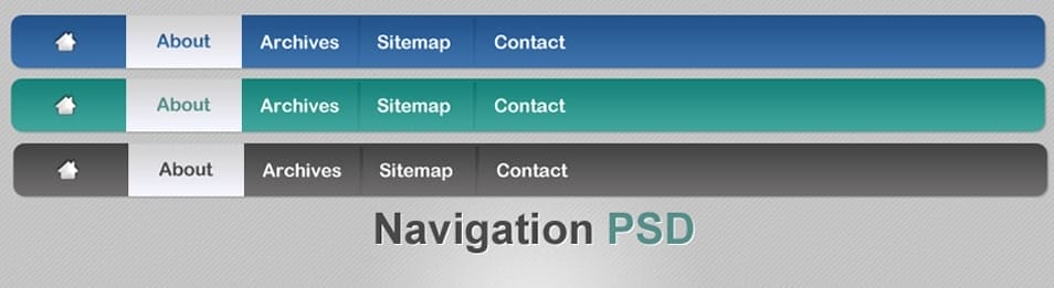 80+ Free Website Menu Navigation PSD Elements » CSS Author