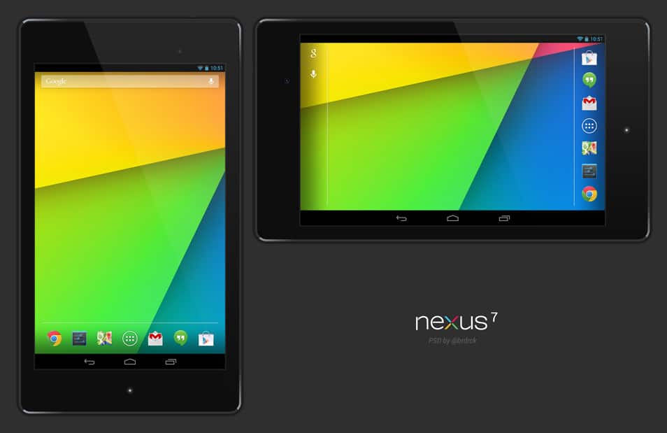 Vector Nexus 7 Free PSD