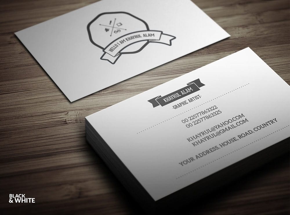 Vintage Business Card PSD