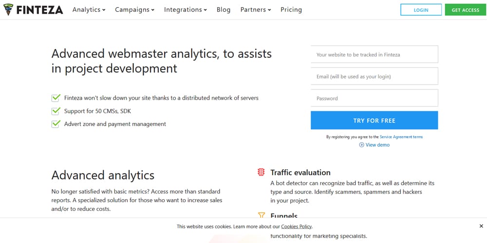 15 Best google Analytics Alternatives 19 finteza