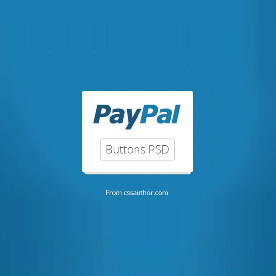 Beautiful Free Paypal Buttons PSD