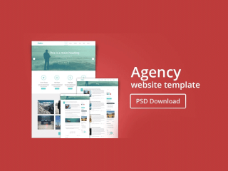 Free Agency Web Template PSD