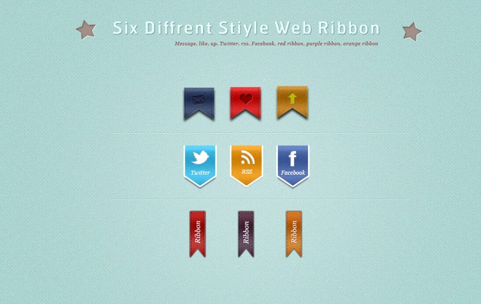 Graphic Stiyle Web Ribbon Psd