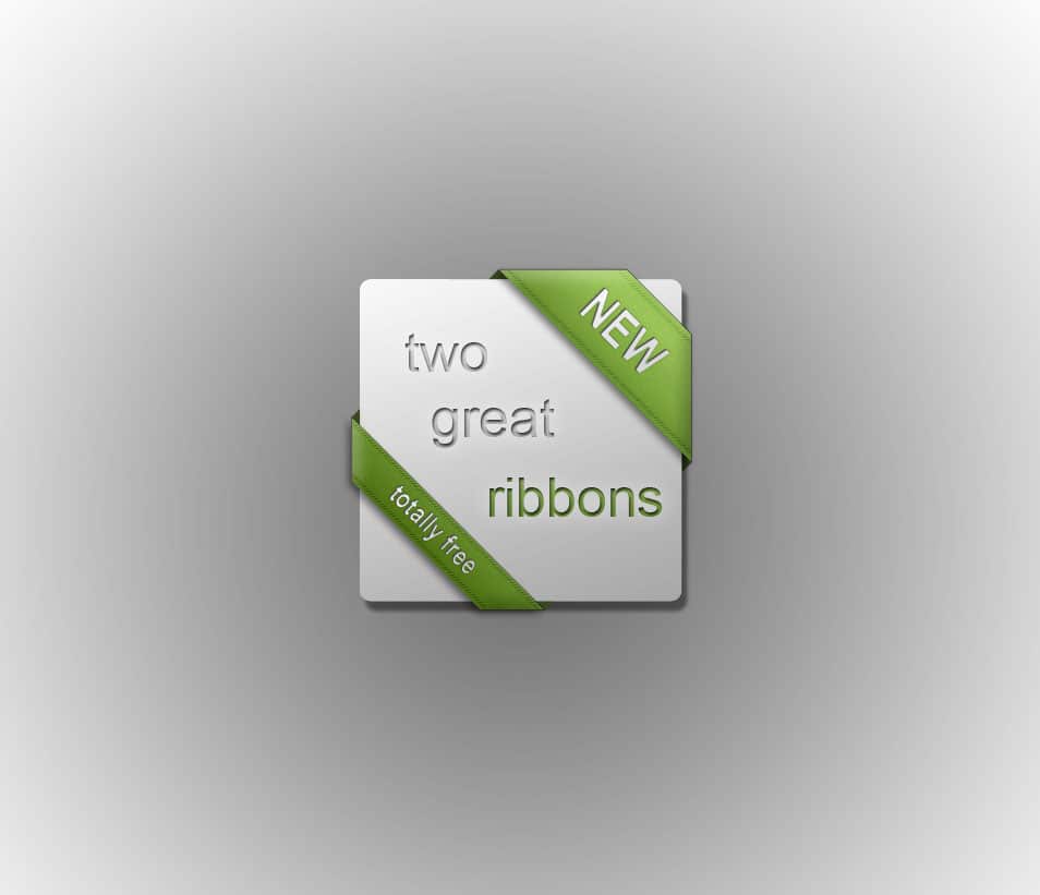 Free Vectors  Green ribbon 2