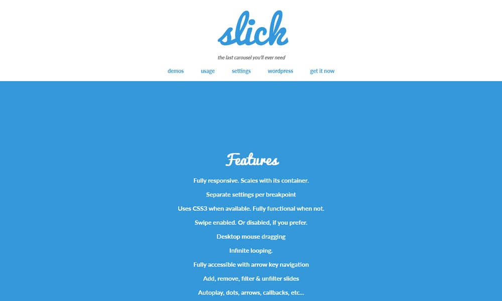Slick Carousel
