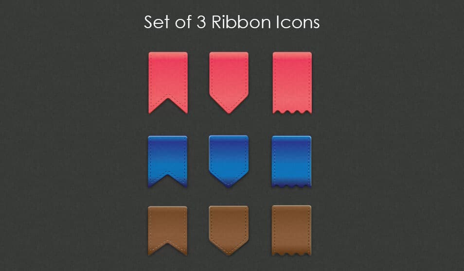 Vector Ribbon Icons