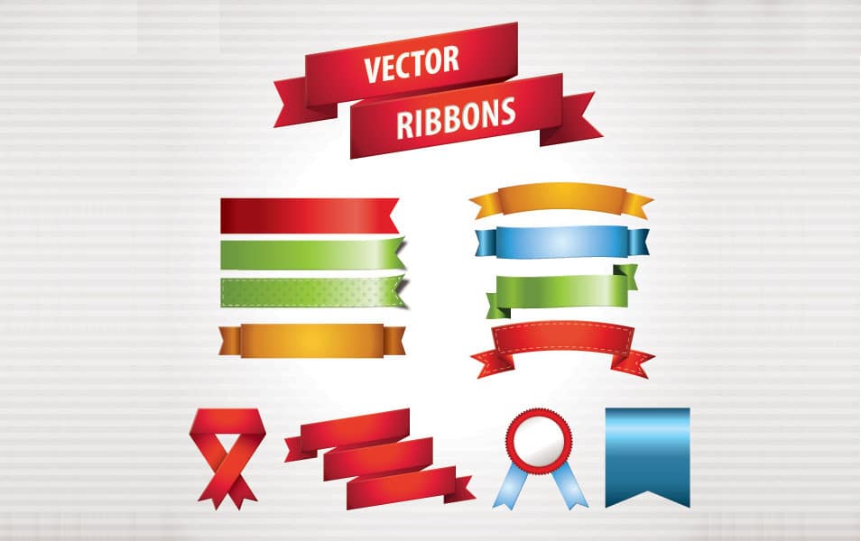 Vector Ribbons Vector Graphic