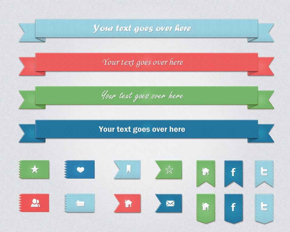 100+ Free Ribbons PSD & Vector Files For Your Designs » CSS Author