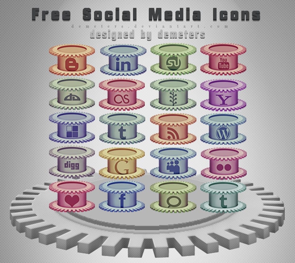 20 Free Social Media Icons