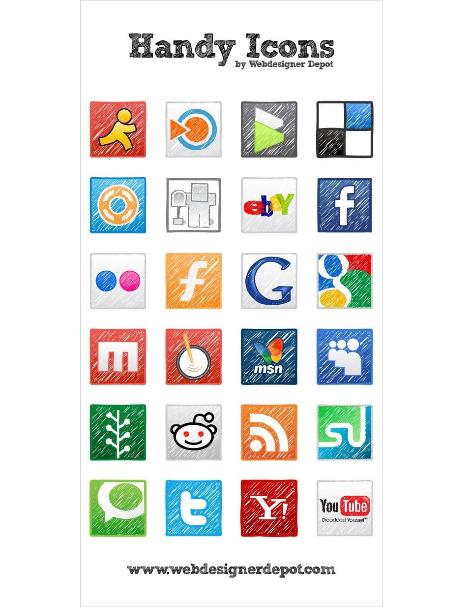 24 free and exclusive vector Handy icons