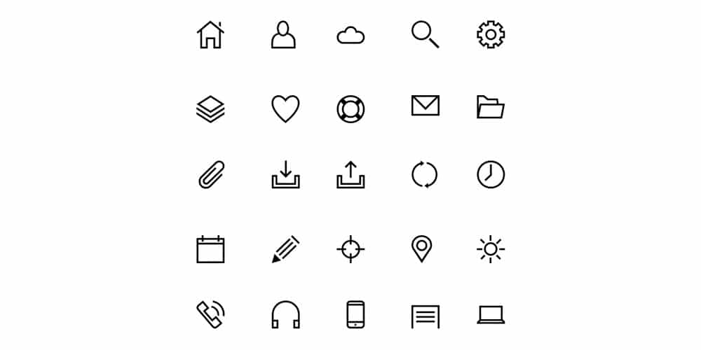 25 Line Icons