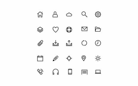 60+ Free Line Icon Sets › Free Icons » CSS Author